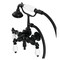 Kingston Brass AE23T0 3-3/8 Inch Wall Mount Tub Faucet with Hand Shower, Matte Black AE23T0 - alternate 1